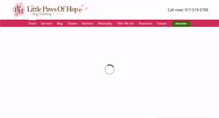 Desktop Screenshot of littlepawsofhope.com